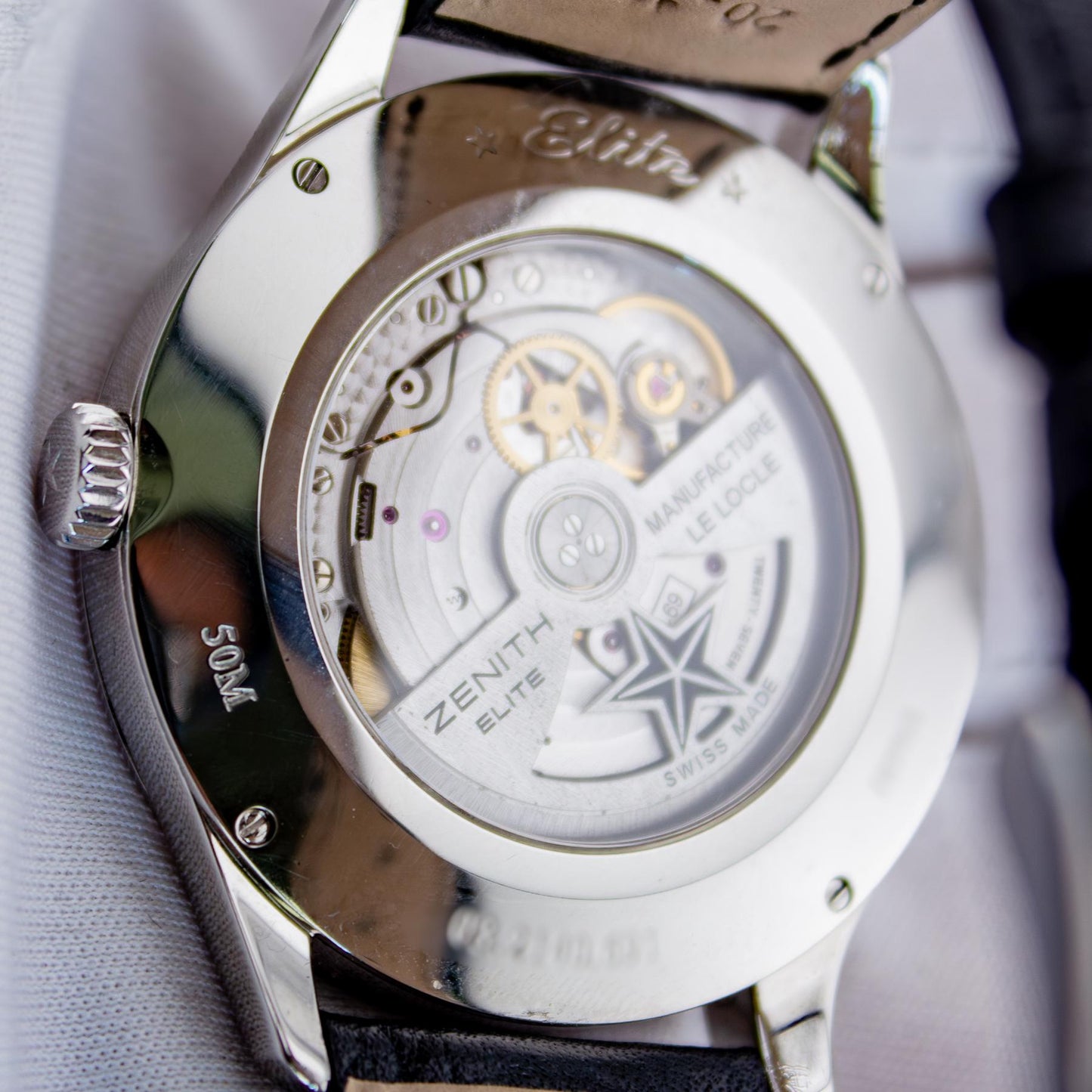 Zenith Elite Moonphase – Silver Guilloché Dial