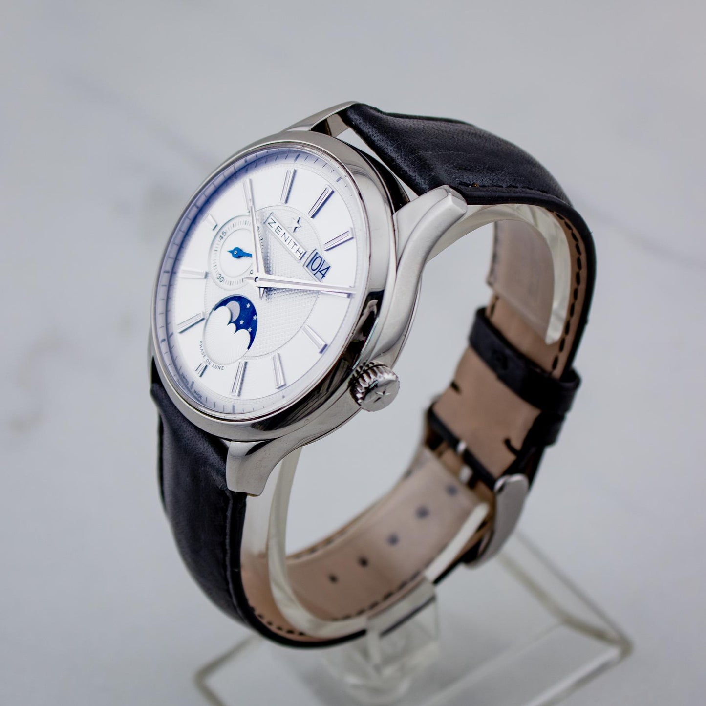 Zenith Elite Moonphase – Silver Guilloché Dial